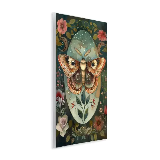 Stupell Industries Moth with Blooming Florals Wall Plaque Design by The Dutch Lady {3}