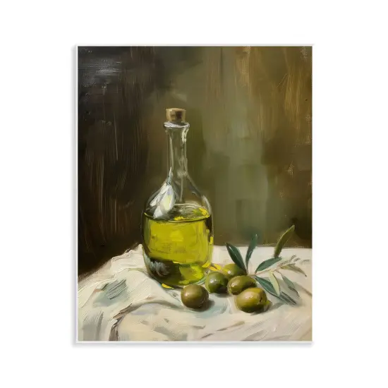 Stupell Industries Olive Oil Still Life Wall Plaque Design by Arlington Prints {1}