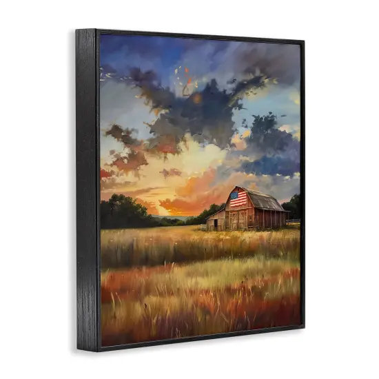 Stupell Industries American Barn at Sunset Framed Giclee Design by Arlington Prints {3}