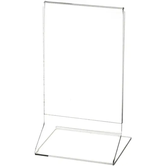 Plymor Clear Acrylic Sign Display / Literature Holder (Side-Load), 3.5" W x 5.5" H {2}