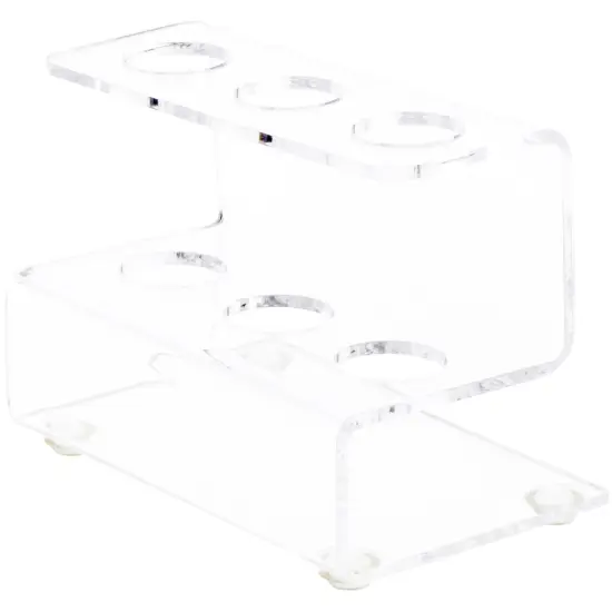 Plymor Clear Acrylic Flatware Display Stand, 3.25" H x 4.5" W x 3" D {1}