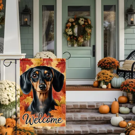 Welcome Fall Garden Yard Flag 12x18 Inch(RMQ-649) {2}