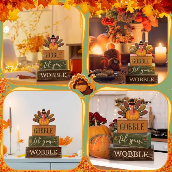Tiered Tray Decor Fall Table Decor(Multicolor) {4}
