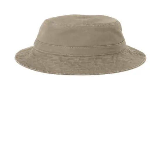 Port Authority&reg; Bucket Hat Classic Unstructured Garment Washed 100 Percent Cotton Twill {4}