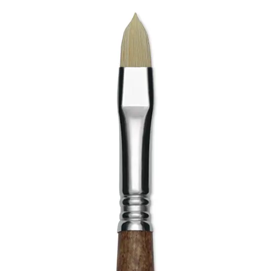 Escoda Futura Synthetic Bristle Brush - Series 5410, Short Filbert, Size 10, Long Handle {1}