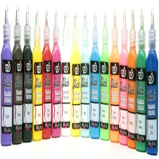 Tulip Dimensional Fabric Paint Kit .75oz 16/Pkg-Rainbow {3}