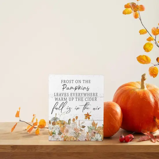 Fall Decor for Table Wood Box Sign {2}