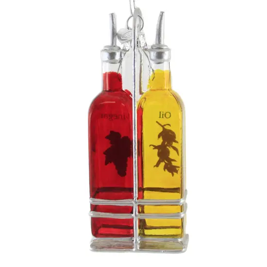 Noble Gems 5.0 Inch Oil And Vinegar Tree Ornament , Salad Food Tree Vinaigrette Multicolored {2}