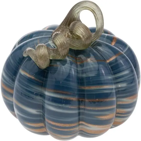 Glass Pumpkin Tabletop Shelf D&eacute;cor Autumn & Fall Decorations {1}