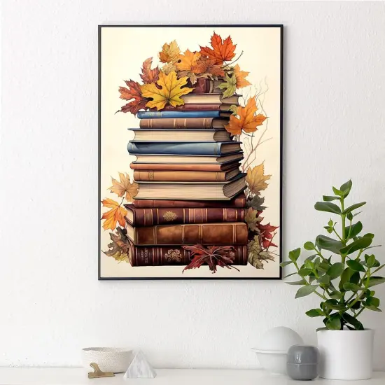 12x16 Inch - Book Fall Diamond Painting Kit for Beginners {2}