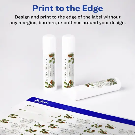 Avery Glossy Clear Rectangle Labels with Sure Feed, .5" x 1.75" {3}