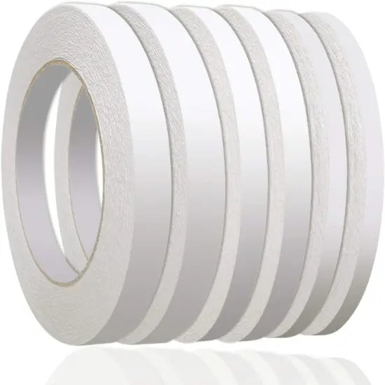 236 Yards Double Sided Tape - 6 Rolls, (1/4", 1/3", 1/2") {1}