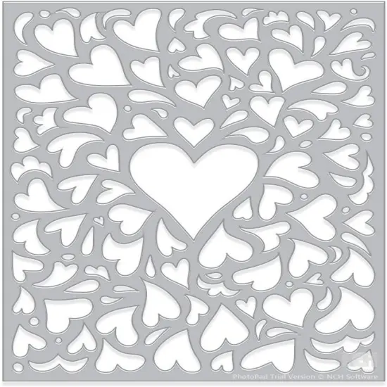 Hero Arts Window On Love Confetti Fancy Die {1}