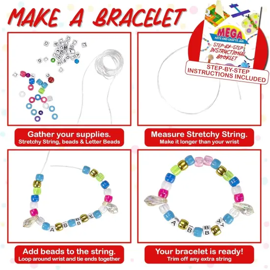 Mega Kids Crafts and Art Supplies Jar Kit - 1000+ Piece Set {4}