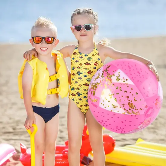 3 Pack 16 Inch Inflatable Beach Balls {3}