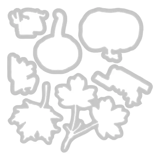 Sizxix A5 Clear Stamps With Framelits Die By 49 And Market-Pencil Line Harvest {7}