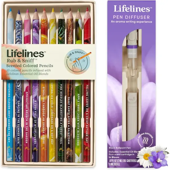 Scented Colored Pencils & Pen Diffuser Bundle {1}