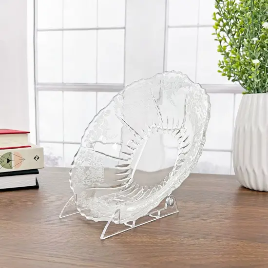 Gibson Holders 3PL Adjustable White Wire and Clear Acrylic Display Easel, 3.875" W x 5.375" D x 5.25" H {5}