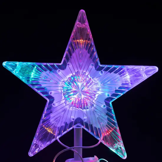 Northlight LED Lighted Spiral Outdoor Christmas Tree - 6' - Multi-Color Lights White {5}