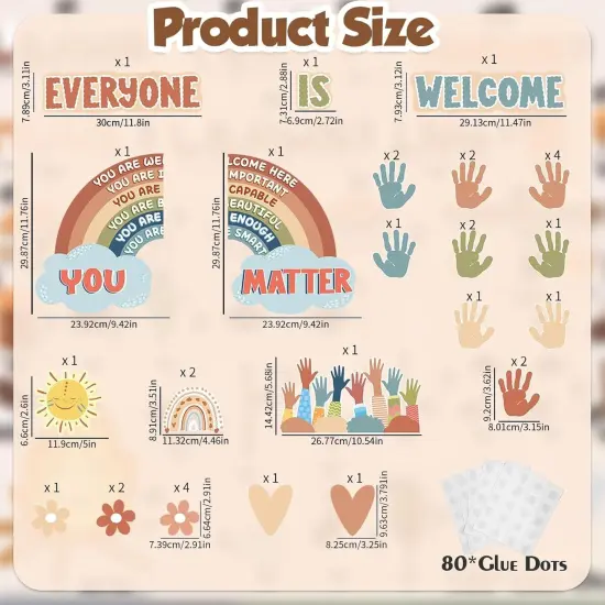 35Pcs Boho Bulletin Board Decorations {3}