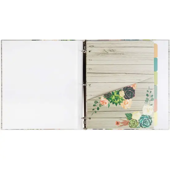 3 Ring Binder For Recipes with 12 Divider Tabs, 2-Sided Pocket, and 2 Sets of Sticker Sheets (10 x 11.5 In) Multicolor {4}