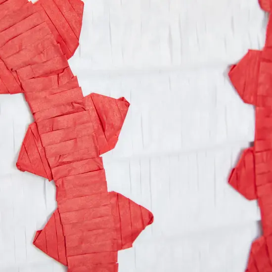 Pull String Baseball Pinata for Boys and Girls Sports Themed Birthday Party Decorations (Small, 12.75 x 3 Inches) White {6}