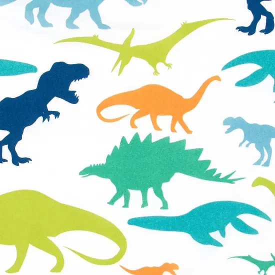 Kids Rule 3-Piece Multicolor Dinosaurus Bed Sheet Set for Boys & Kids - 1 Twin Flat and 1 Twin Fitted Sheet,Queen Pillowcase, Soft Brushed Microfiber Smooth Durable Polyester {5}