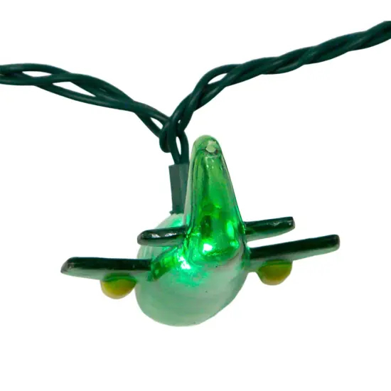 Kurt Adler UL 10-Light Airplane Light Set {4}