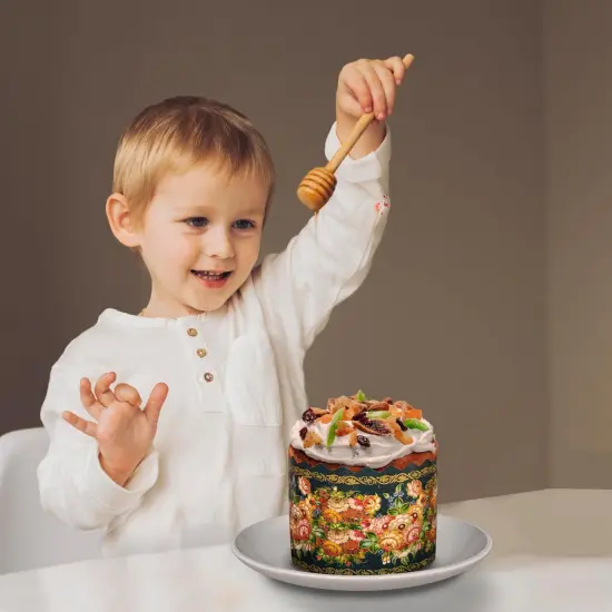 15 oz Easter Bread Baking Paper Molds | 12 Pack | Easter Bread Paper Mold Design- Non Stick Kulich Paska Mold Panettone Paper Mold Large Easter Bread Kulich Molds W5.1xH3.35 in {4}