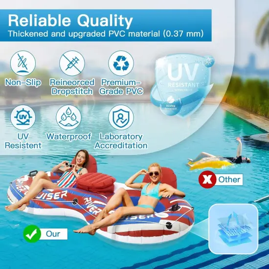 Comfortable River Float for Relaxation | Red {5}