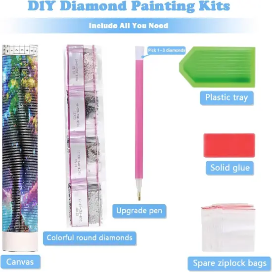 Diamond Art Kits for Adults, Dragon Diamond Art, Dragon Diamond Painting Kits, Dimond Art Paintings Kit, Diamond Dot, Gem Painting Kit, Crafts for Adults, Crystal Art Home Wall Decor Gifts (12x16inch) {4}