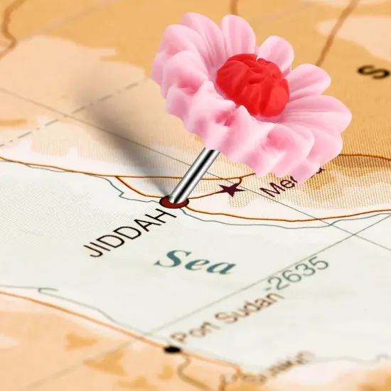 40Pcs Push Pins, Thumb Tacks for Bulletin Board, Flower Decorative Pins and Tacks, Cork Board Thumbtacks, Cute Thumbtack for Office Decorative {5}