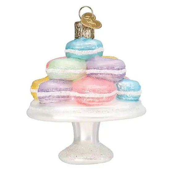 Old World Christmas 3.5 Inch Fancy Macarons Christmas Tree Ornament , Confectionary Dessert Multicolored {2}