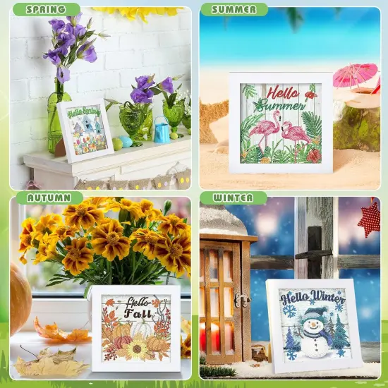 13 Pcs Interchangeable Seasonal Diamond Painting Kits(Stylish Syle) {5}