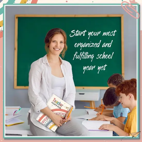 Teacher Record Book (Boho Heart Dot) {5}