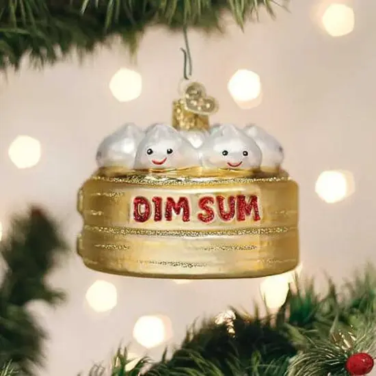 Old World Christmas 2.25 In Dim Sum Christmas Tree Ornament , Chinese Cuisines Multicolored {3}