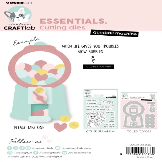 Creative Craftlab Essentials Cutting Die-Gumball Machine {3}