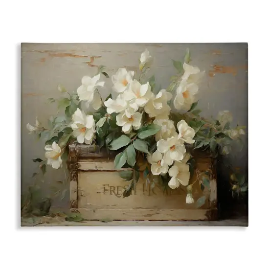 Stupell Industries Fresh Rustic Flowers Canvas Design By Ramona Murdock {1}