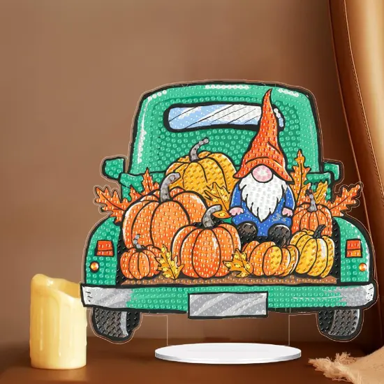 Pumpkin Gnome Diamond Art Painting Kits for Adults {3}