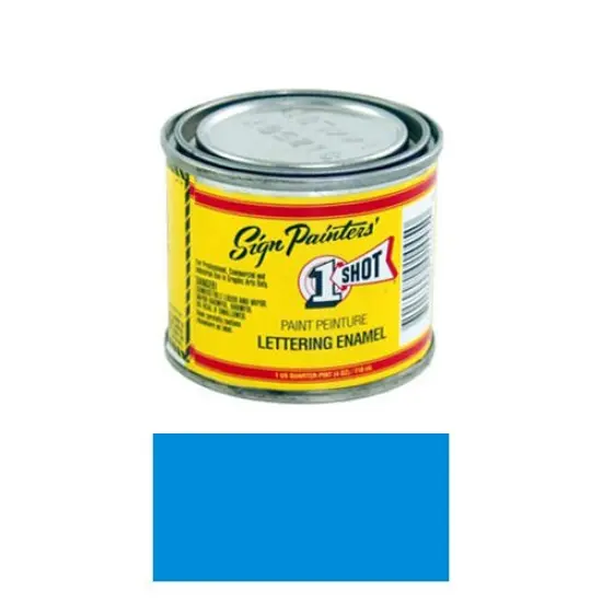 Process Blue Pinstriping Lettering Enamel Paint, 1/4 Pint {1}