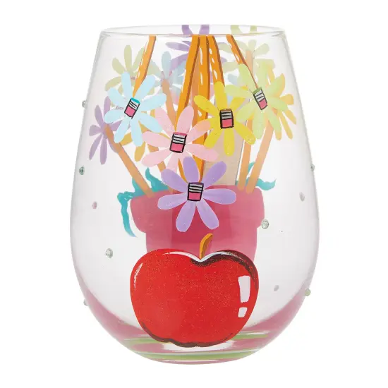 Enesco Lolita Best Teacher Stemless Wine Glass {3}