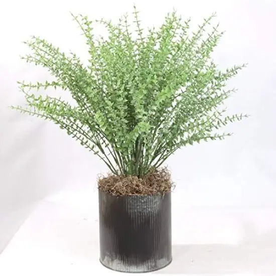 Mini Eucalyptus Grass Bush | 20-Inch | UV Resistant | Indoor/Outdoor Use | Modern Accents | Faux Greenery | Party & Event | Patio & Garden | Home & Office Decor {2}