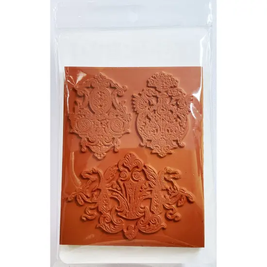 Deep Red Stamps Royal Crests Rubber Cling Stamp Collection {4}