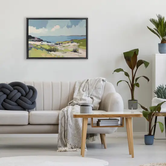 Stupell Industries Coastal Green Breeze Floating Frame, design by Elara Yasna {2}