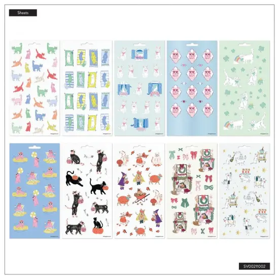 Happy Planner Sticker Value Pack 10/Sheets-Purr-fect Year {5}