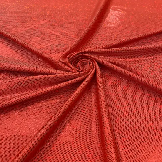 1 Yard Foggy Shattered Glass Foil Spandex Fabric 4 Way Stretch Reflective Nylon Blend 58-60 inches width Kelly Green {7}