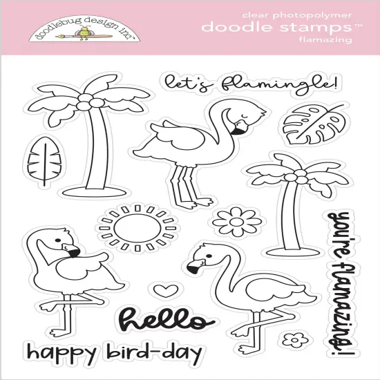 Doodlebug Clear Doodle Stamps-Flamazing, Summer Fun {1}