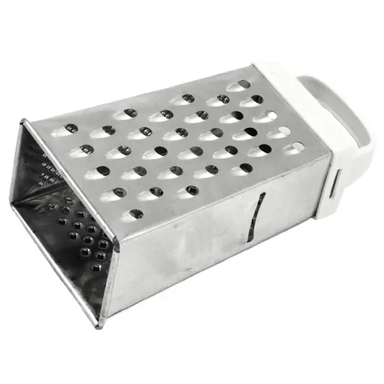 Chef Craft 6.75" Stainless Steel Pyramid Grater - 4 Different Graters In One - Coarse, Fine, Super Fine, Cheese Slicer {1}