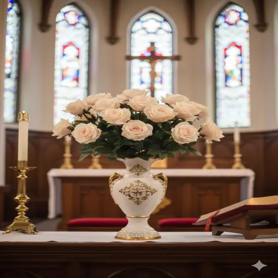 4PCS 27&rdquo; Real Touch Pink Rose 4&rdquo; Bloom | Lifelike Artificial Flower {3}