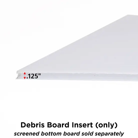 Stoney Acres Beekeeping Debris Board, Plastic Debris Board Only, for 8 Frame Beehive Screened Bottom Board, Amish Made {7}